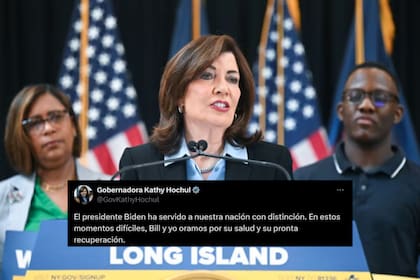 Kathy Hochul y Phil Murphy sumaron sus oraciones por la recuperación del expresidente demócrata