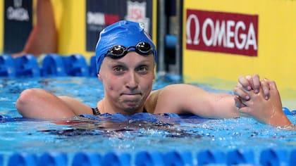 Katie brilla en la pileta y queire ser la versión femenina de Phelps