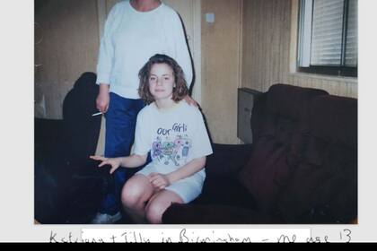 Katriona O'Sullivan cuando tenía 13 años