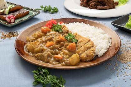 Katsu curry, un guisado con proteínas y hortalizas.