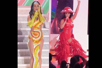 Katy lució seis looks. Instagram @katyperry