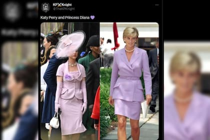 Katy Perry habría homenajeado a Lady Di (Captura Twitter)