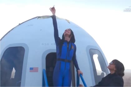Katy Perry viajó al espacio