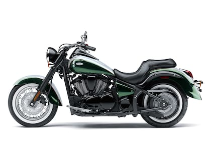 Kawasaki Vulcan 900 Classic en su opción color verde