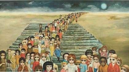 Keane, conocida por sus pinturas de niños con grandes ojos tristes, tuvo que demostrar ante los tribunales que ella era la autora de las obras, no su marido.