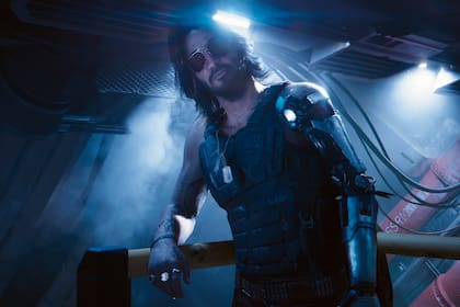 Keanu Reeves en Cyberpunk 2077, donde interpreta a Johnny Silverhand