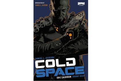 Samuel L. Jackson, guionista y protagonista de Cold Space, publicado por Boom! Comics, la misma editorial de BRZRKR. Ilustración de Jeremy Rock para la portada del primer número (abril de 2010).