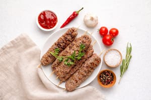 Kebab especiado a la plancha