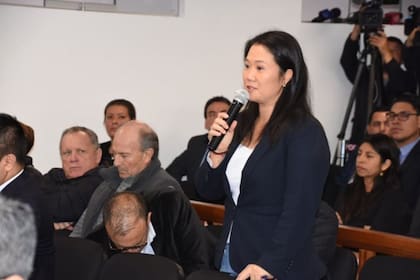 La líder opositora Keiko Fujimori esta vez respaldó al mandatario