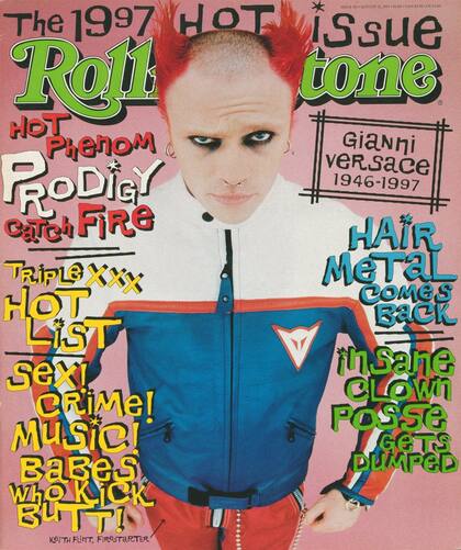 Keith Flint en la tapa de RS, 1997