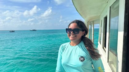 Keliangel Marquez, una turista venezolana de 23 años, fue en La Tortuga con sus padres y sus dos hermanas