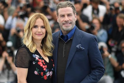 Kelly Preston y Travolta, en 2020