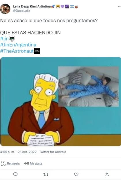 Ken Brockman, periodista de Los Simpson, también formó parte de los memes que preguntaban "qué hacía" Jin en Buenos Aires