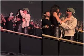 La pareja de celebrities que captaron a los besos en un show
