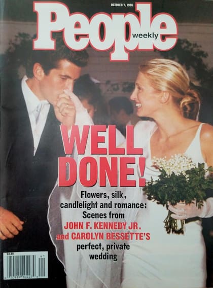 La boda del soltero de oro de Nueva York y la publicista de Calvin Klein, en 1996, fue tapa de todas las revistas del corazón