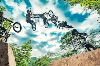 En fotos: De costa a costa mostrando la destreza sobre dos ruedas