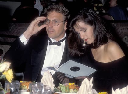 Kevin Costner junto a su primera esposa, Cindy Silva