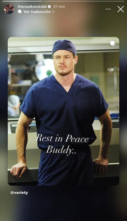 Kevin McKidd fue uno de los primeros en despedir a Eric Dane en las redes (Foto: Instagram)