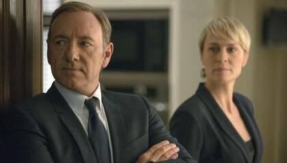 Kevin Spacey y Robin Wright, protagonistas de House of Cards