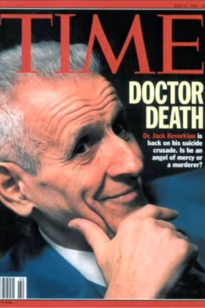 Kevorkian no le escapaba a la polémica y le gustaba ser el centro de la escena mediática, como lo demuestra esta portada de la revista Time