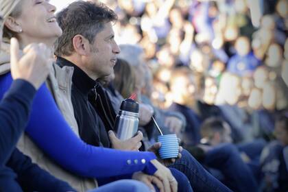 Kicillof, con la vicegobernadora Verónica Magario, en el acto de Cristina en Quilmes