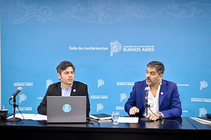Kicillof dio una conferencia de prensa en la Casa de Gobierno de La Plata