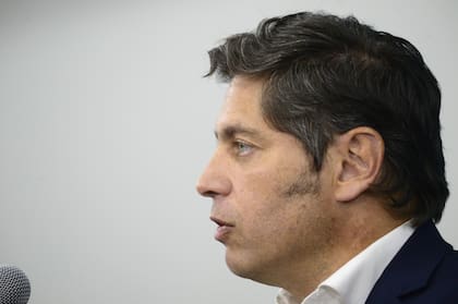 Kicillof durante la conferencia