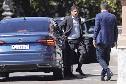 Kicillof, el mes pasado, cuando fue citado con el resto de los gobernadores a la Casa Rosada para un encuentro con Nicolás Posse, jefe de Gabinete