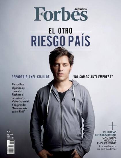 Kicillof, en la tapa de la revista Forbes