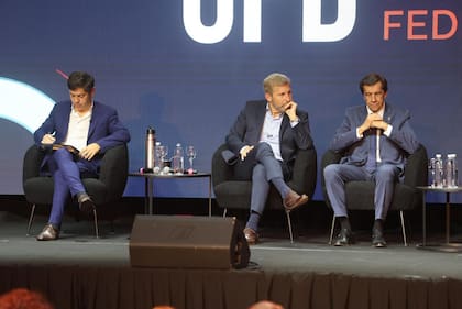 Kicillof, Frigerio y Sadir