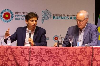 Kicillof y su ministro de Salud, Daniel Gollán