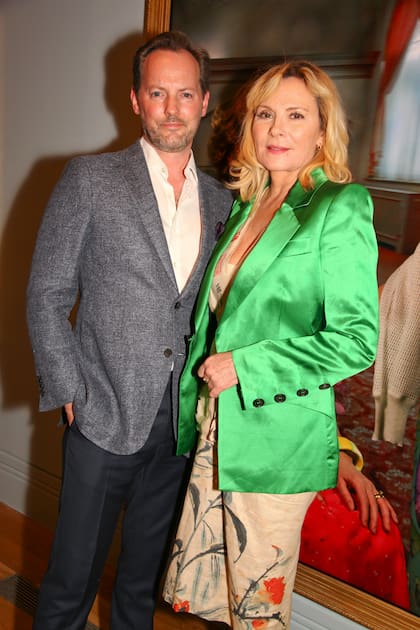 Kim Cattrall y Russell Thomas en 2019