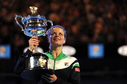 Kim Clijsters, cuando ganó el Abierto de Australia en 2011