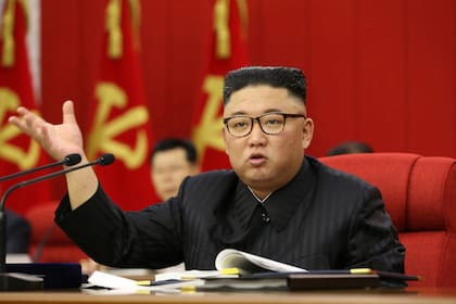 Kim Jong-un, en un congreso partidario