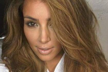 Kim publicó esta autofoto de su nueva melena en las redes sociales