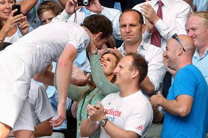Murray y su esposa, Kim Sears