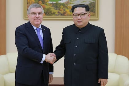 Kim y Bach se reunieron en Pyongyang