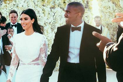Kim y Kanye tuvieron una fastuosa boda