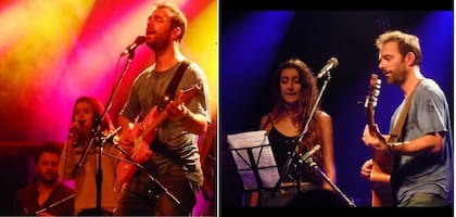 Kim y Miranda arriba del escenario en La Trastienda el año pasado