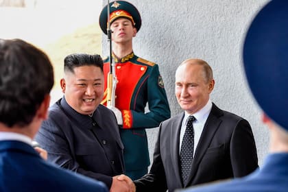Kim Jong-un y Vladimir Putin
