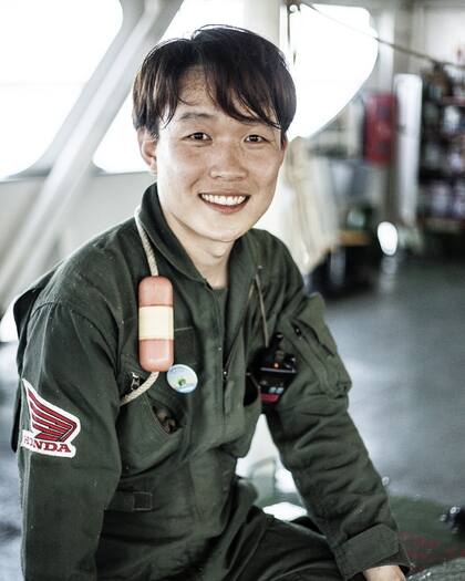 Kim Yeon Sik, de 32 años, es de Corea del Sur. Antes de ser voluntario, trabajaba como periodista.