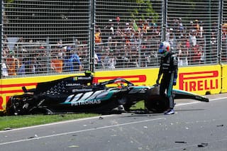 Colapinto y Alpine no mejoraron en una última práctica accidentada: Antonelli se golpeó fuerte