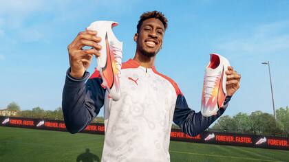 Kingsley Coman con su modelo preferido de PUMA.