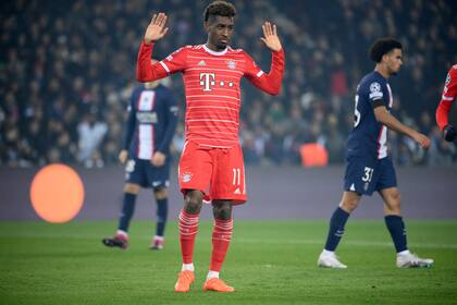 Kingsley Coman, ex PSG, marcó el gol de Bayern Múnich en la ida en París