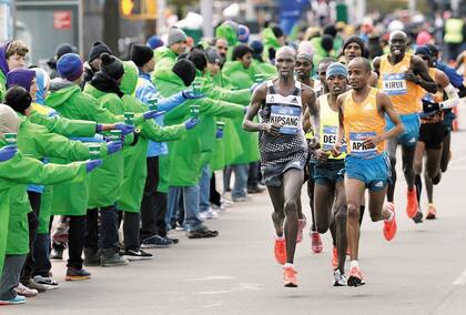 Kipsang, en la maratón de Nueva York 2014