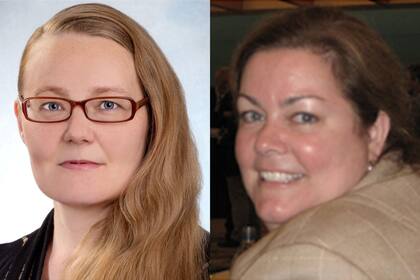 Kirsi-Marja Zitting (izda.) y Jeanne Duffy (dcha.) son las autoras principales del estudio científico