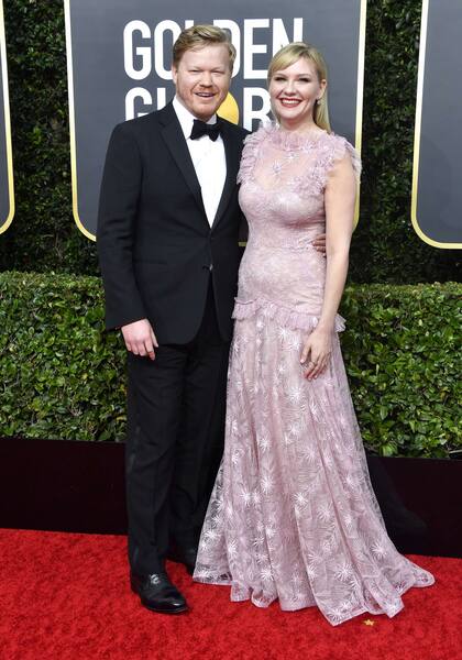 Kirsten Dunst, nominada a mejor actriz de comedia / musical por On Becoming a God in Central, junto a su marido