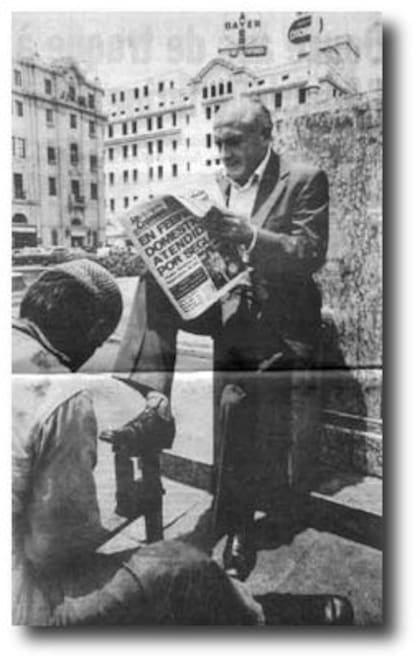 Klaus Barbie en Lima. La imagen, tomada por Nicole Bonnet, fue la que reveló su identidad al mundo.
