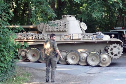 Klaus-Dieter F. compró el tanque en Inglaterra a fines de la década de 1970 y lo hizo restaurar completamente a nuevo