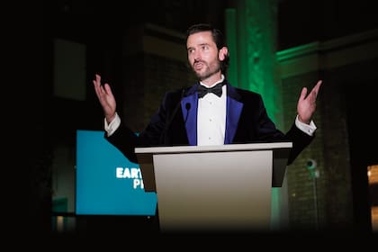 Knauf fue el orador en la edición 2021 de la entrega anual de premios de Earthshot Prize, la organización de defensa del medioambiente que lidera el príncipe de Gales.